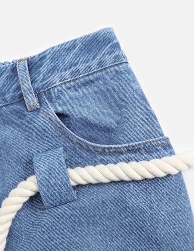 Aelfric Eden Baggy Barrel Jeans Wide Leg Pants for Women Men Casual Elastic Waist Lantern Unisex Streetwear Y2K Denim Jeans4