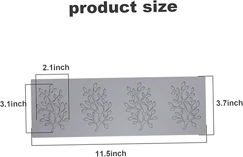 Miniatura 5 de Moldes de chocolate, 5 moldes de fondant de Navidad en forma de hoja, moldes de silicona flexibles antiadherentes para hornear, herramienta de