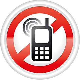 Ban Stop Attention Sign No Mobile Phones Sticker Decal Design