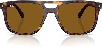 Ray-Ban RB2213 Square Sunglasses for Men for Women | In Havana Brown, Grey Havana & Black. Lightweight flexible frame. Sizes 55/58mm.