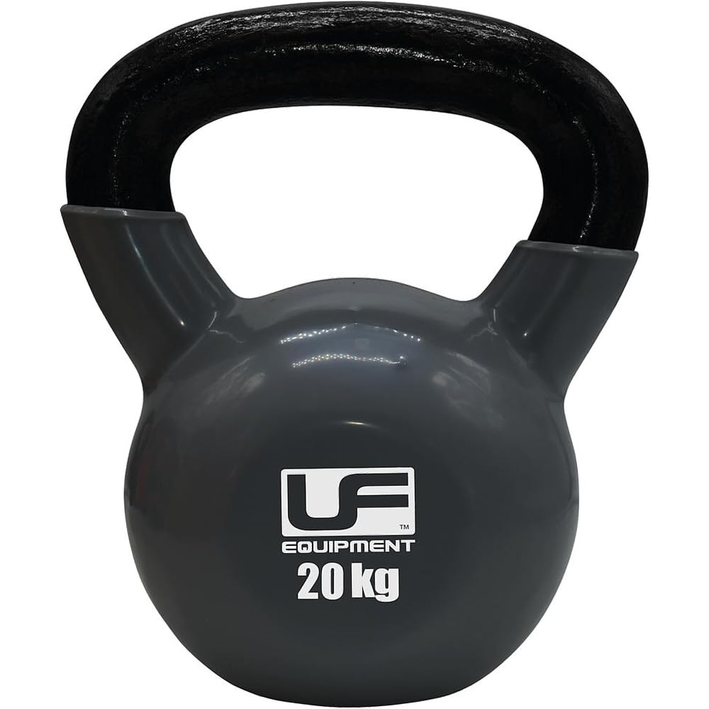 20 kg żeliwny kettlebell - powlekany i zanurzony - metalowy dzwonek do czajnika