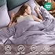 EMME Musselin Bettwäsche 100% Baumwolle, 135x200 Doppelte Sommer Bedding Bettwäsche-Sets mit Reißverschluss, 1er Set Bettbezug mit 1 Kissenbezüge 80x80 cm, Musselin Tagesdecke, ÖKO-TEX, Lila
