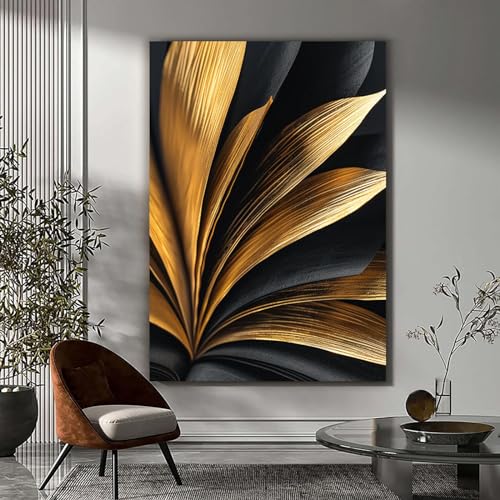Tableau decoration murale fleurs abstraites grand format - 4