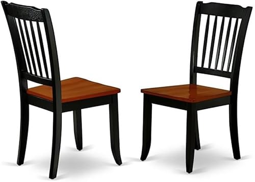 Miniatura 4 de Atlin Designs Juego de comedor de 7 piezas con mesa rectangular en color negro