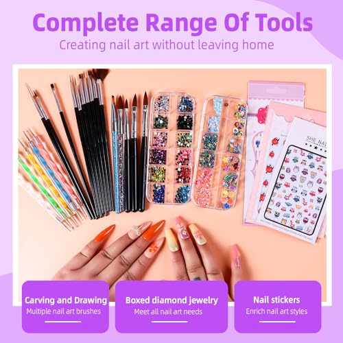 Kit Acrílico para Uñas con Taladro y 36W UV LED miniatura 7