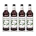 Monin - Blackberry Syrup, Soft and Succulent, Great for Cocktails, Lemonades, and Sodas, Gluten-Free, Non-GMO (1 Liter, 4-Pack)