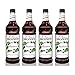 Monin - Blackberry Syrup, Soft and Succulent, Great for Cocktails, Lemonades, and Sodas, Gluten-Free, Non-GMO (1 Liter, 4-Pack)