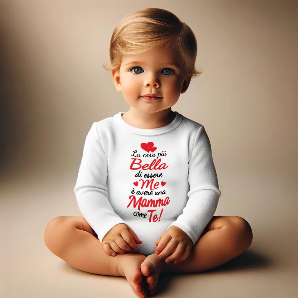 body tutine neonato neonata per bimbi belli come mamma e Papà in manica lunga e corta