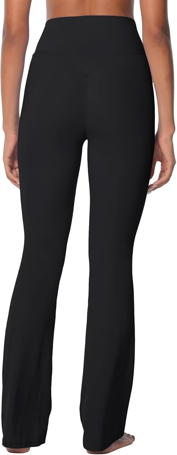 Sunzel Sunzfly Invisible Butt Scrunch Flare Leggings for Women, Mini Flared Yoga Pants with Tummy Control and High Waist - Image 4