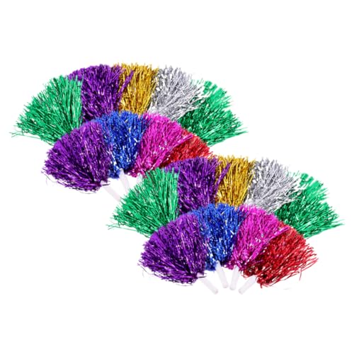 BESPORTBLE Cheerleading Prop Hand Flower Balls 18pcs Pom Poms for Sports Meet Cheerleading Balls Aerobics