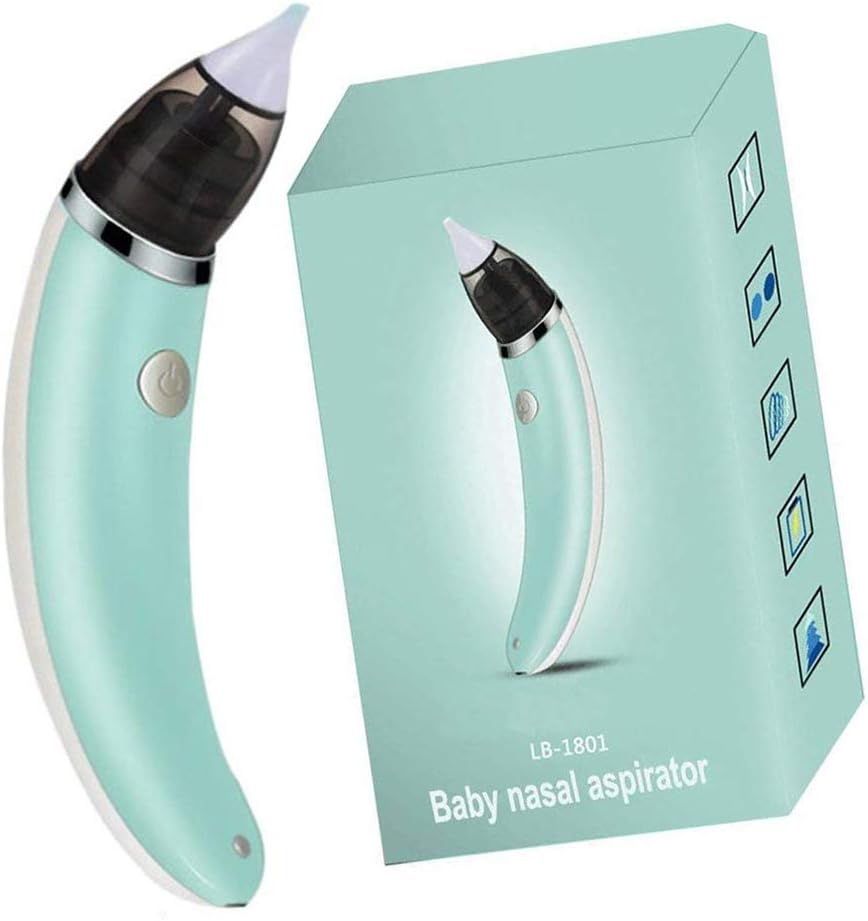 AceInk Baby Nasal Aspirator Electric Nose Cleaner with 2 Sizes of Nose Tips and 5 Levels of Suction, Safe Hygienic for Newborns and Toddlers