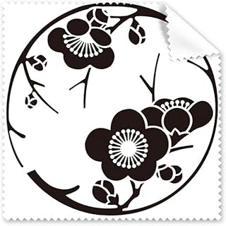 Japan Culture Cute Black Sakura Cleaning Cloth Phone Screen Glasses Cleaner 5pcs