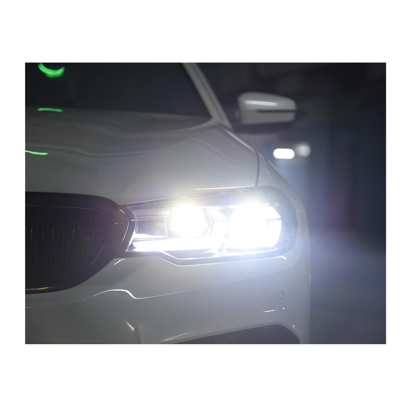 Fari per Auto per BMW Serie 5 G30 G38 2018-2021 Gruppo Ottico Anteriore per Guida a Sinistra e a Destra, Lente bifocale, indicatori di direzione (Guida a Destra/Un Set)
