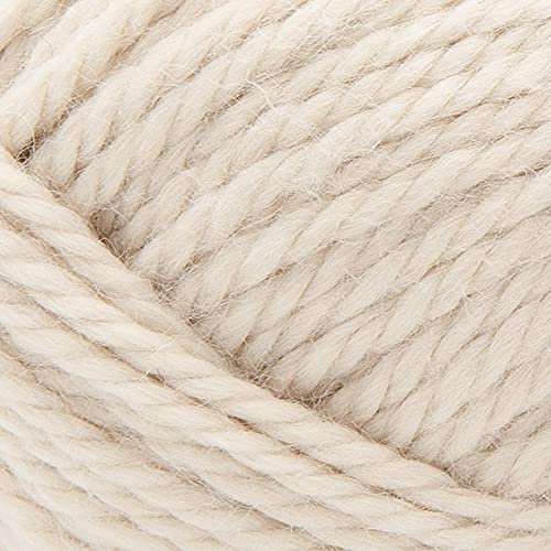 Image of Lion Brand Yarn, Re-Spun Thick & Quick Super Bulky Yarn for Knitting, Crochet, and Crafts, Whipped Cream, 1 Pack, Soft Fiber for Chunky Blankets, Bulky Throws, and Cozy Sweaters