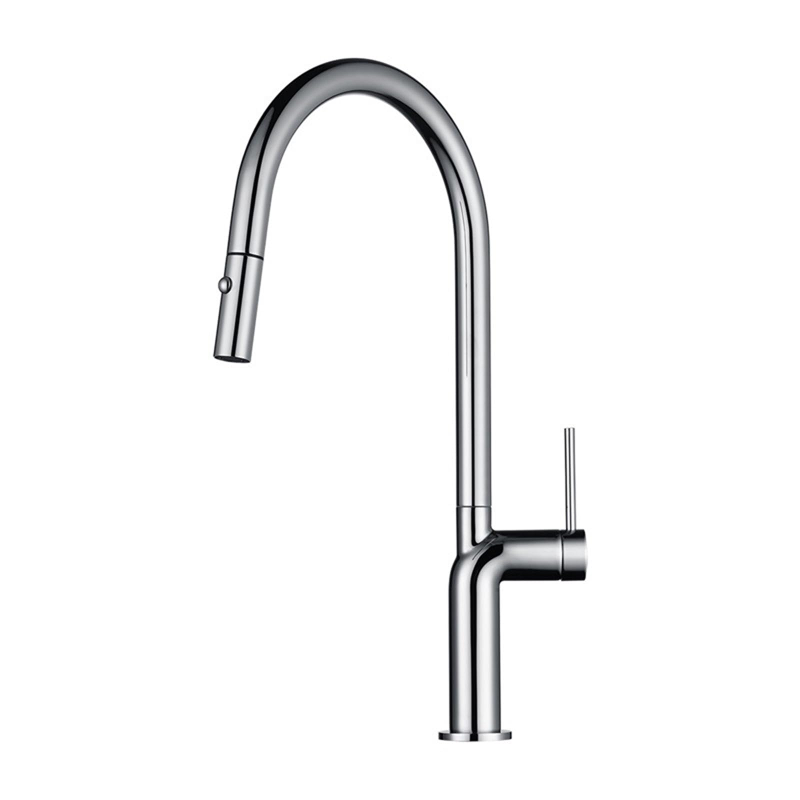 Grifos de Cocina cremosos, Mezclador con pulverizador extraíble, Grifo de Cocina con 1 Orificio, Cabezal de pulverización, caño Giratorio 360, grifos domésticos con Cuello de Cisne