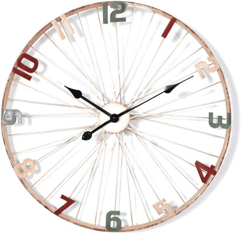 BTZHY Wall Clock,Outdoor Garden Wall Clock,60Cm Large Silent Non-Ticking Waterproof Vintage Garden Ornnt for Garden/Patio/Yard/Home