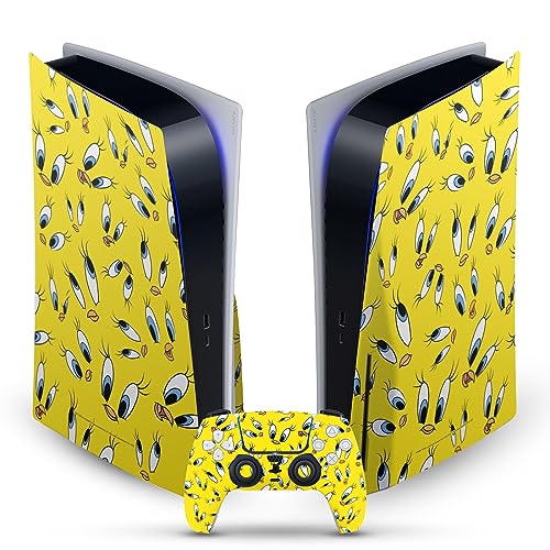 Skin Vinyle Tweety Looney Tunes pour Console PS5 Disc et Manette DualSense