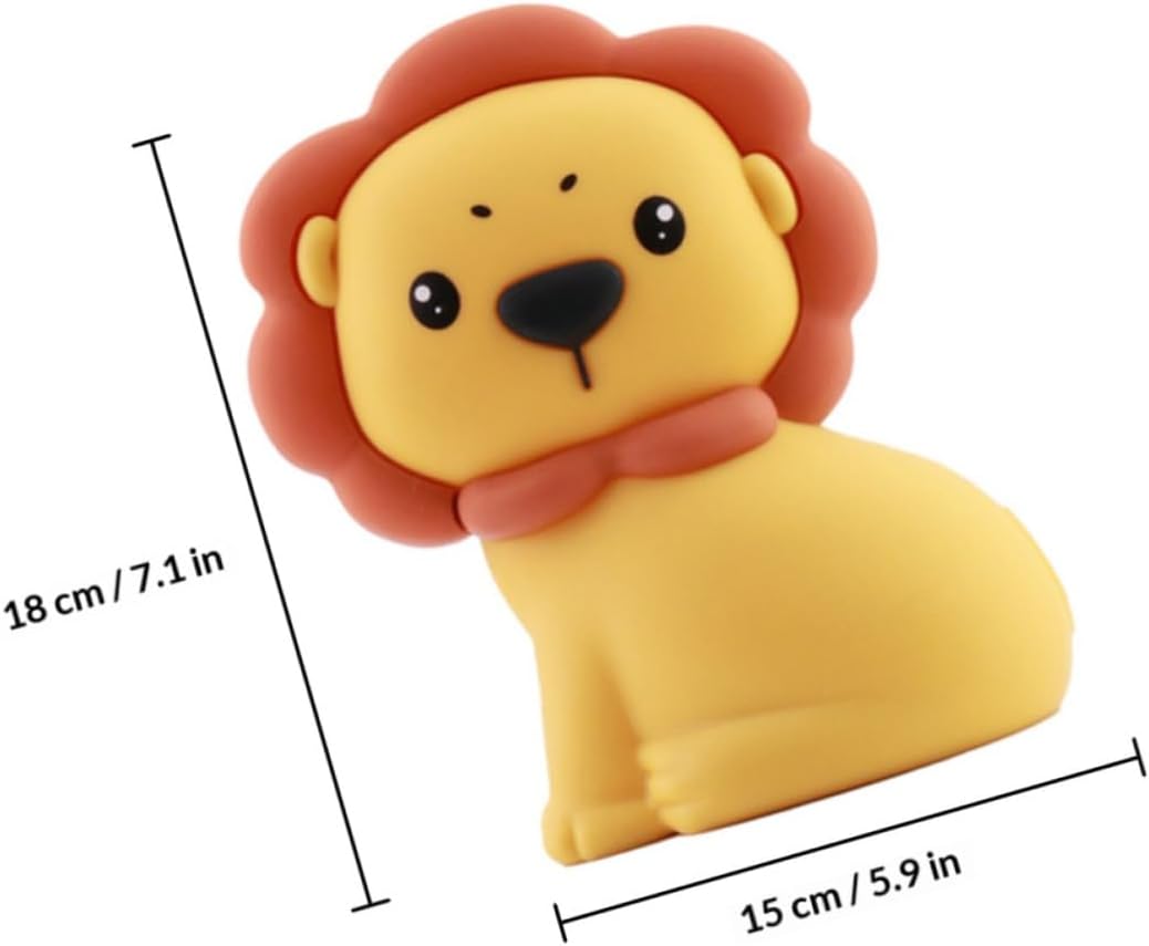 Cartoon Lion Night Light Bedside Lamp for Silicone Nursing Light 1w Bedroom Nursery Soft Glow Night Lamp