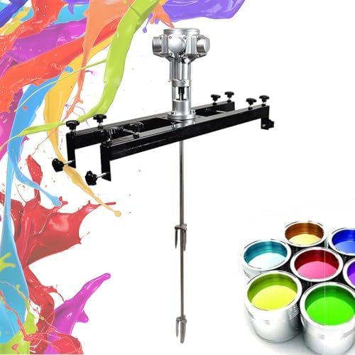 Pneumatic Paint Mixer | 1/2hp, 3/4hp, 1hp Compatible | 3 Cylinder Design for Efficient Mixing | 1000/1800/2500rpm | Retractable Folding Propeller for Easy Use