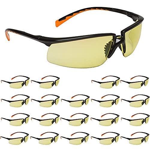 3M Privo Protective Eyewear 12263-00000-20 Amber Anti-Fog Le...