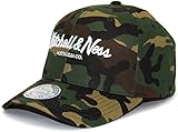 Mitchell & Ness Curved Visor Snapback Cap Camouflage Khaki Army Style