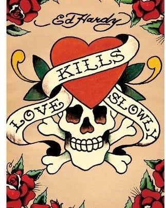 Mink Ed Hardy Queen Size Double Side Plush Blanket Super Soft