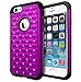 iPhone 6S Case, Cimo [Shockproof] Apple iPhone 6S Case Heavy Duty Shock Absorbing Hybrid Stud Rhinestone Bling Dual Layer Protection Cover for Apple iPhone 6S / 6 - Purple
