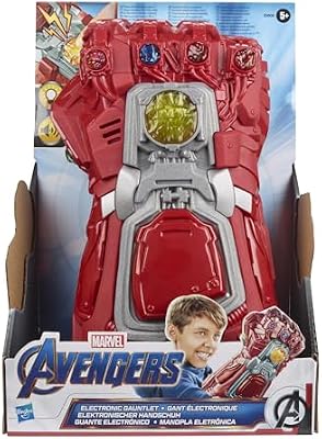 Marvel Avengers: Endgame - Guante del Infinito de Color Rojo - Guante electrónico para Juego de rol con Luces y Sonidos - Juguetes Infantiles de superhéroes