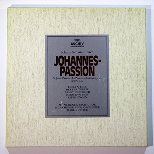 J. S. Bach: Johannes-Passion ~ St. John Passion ~ La Passion Selon Saint Jean BWV 245 / Karl Richter, Munchener Bach-Orchester