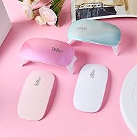 Vista 8 de URAQT Mini lámpara de uñas de gel, portátil profesional de 6 W, secado de uñas de gel UV LED con USB, lámpara de curado profesional, accesorio