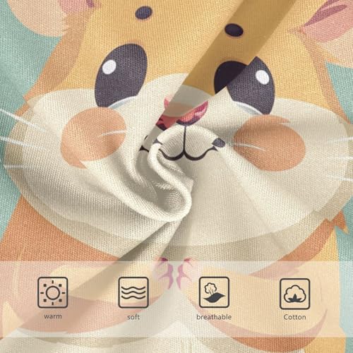 Girls Underwear Toddler 2t Cotton Panties Little Girl Print Undies Kids Briefs Cute Chubby Hamster3