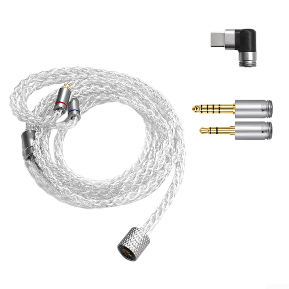 Cavo per cuffie multi-connettore che supporta l'ingresso USB-C con percorsi di uscita bilanciati standard da 3,5 mm e 4,4 mm (3 in 1)