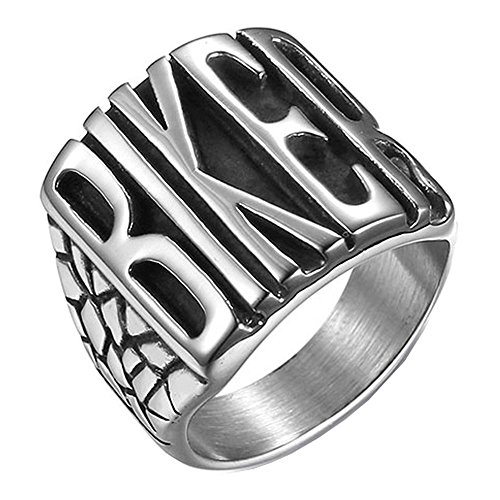 Image of Genuine Stainless Steel Ring Jewelry for Men Fashion Punk Biker Skull Rings