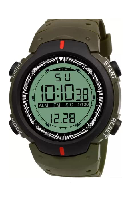 VIN Olive Green Strap Multi-Functional Automatic Waterproof Synthetic Men Digital Watch - for Boys (B0BBGG9T4Q) Amazon Price History, Amazon Price Tracker