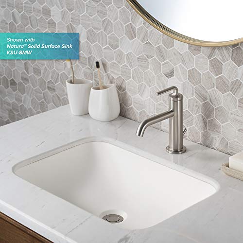 KRAUS Ramus Single Handle Bathroom Sink Faucet with Lift Rod Drain in Spot Free Stainless Steel, KBF-1221SFS thumbnail 7