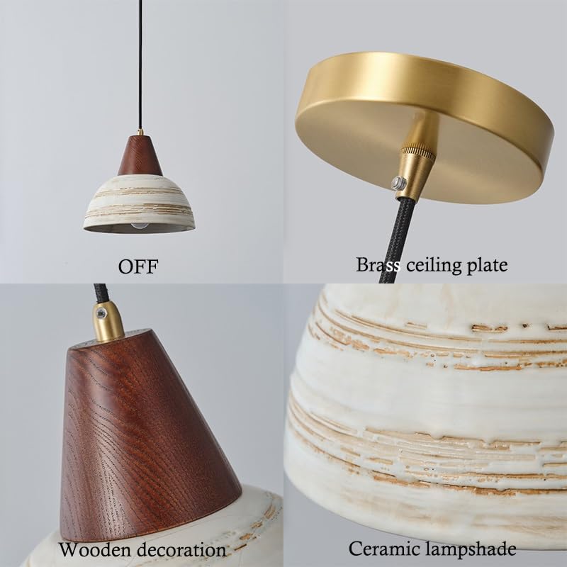 Lampadari, Lampadario regolabile camera da letto con decorazione in cemento