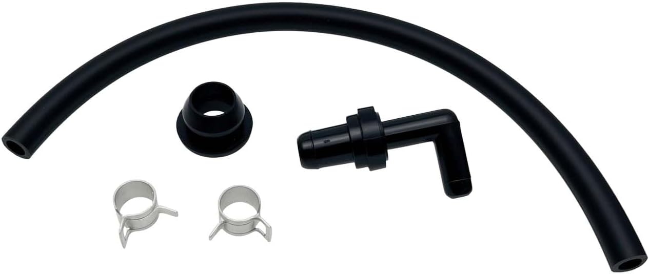 PCV Valve 90° & Grommet & Hose Kit 17130-PK1-003 Compatible with Accord Odyssey Civic Prelude Paseo Sienna Ac-ura CL MDX
