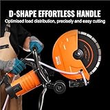Electric Concrete Saw Circular Saw Cutter Adjustable Cutting Depth Wet Disk Cutter Includes Water Line(2800w14in5in) - Image 6