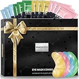 Maskiss Under Eye Patches (28 Pairs), Easter Gifts for Her, 4 Colors Eye Masks for Dark Circles Puffy Eyes, Undereye Bags and Wrinkles Puffiness, Skin Care Gift for Bachelorette Party Favors