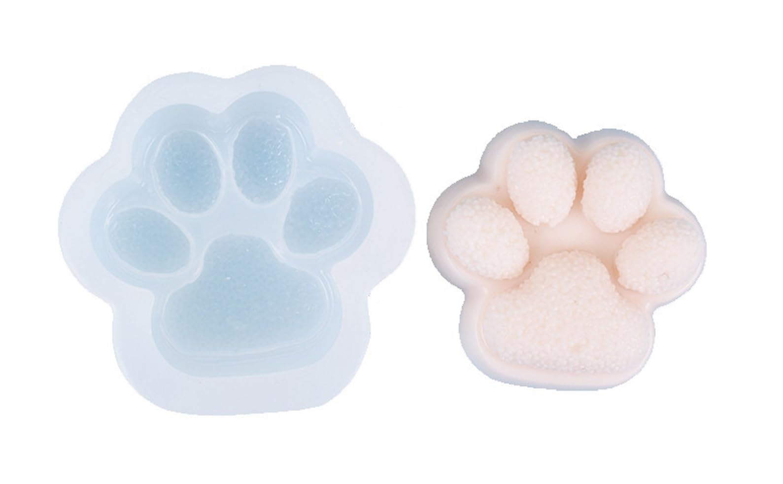 RKPM HOMES Keychain Mold I Cat Dog Paw Shape Casting Silicone Epoxy Mould I for Handmade DIY Pendant Necklace Jewelry Resin Clay Aroma Beads Car Freshie Art Craft Projects Home Décor (A)-image-11