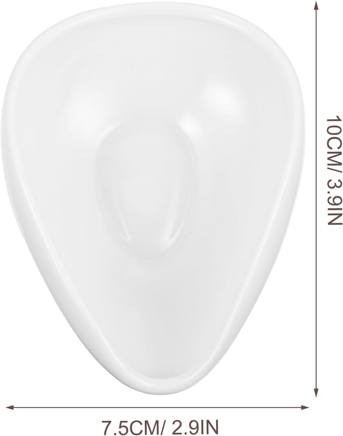 BESTonZON White Porcelain Cha Vessel, 3.9x2.9 inch Coffee Beans Dosing Cup, White Porcelain Cha Ice Scoop Sugar Spoon Tea Scoop Vessel