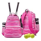 Sucipi Tennis Bag Professional Tennis Backpack for Men and Women Racket Bags Holds 2 Rackets with Ve