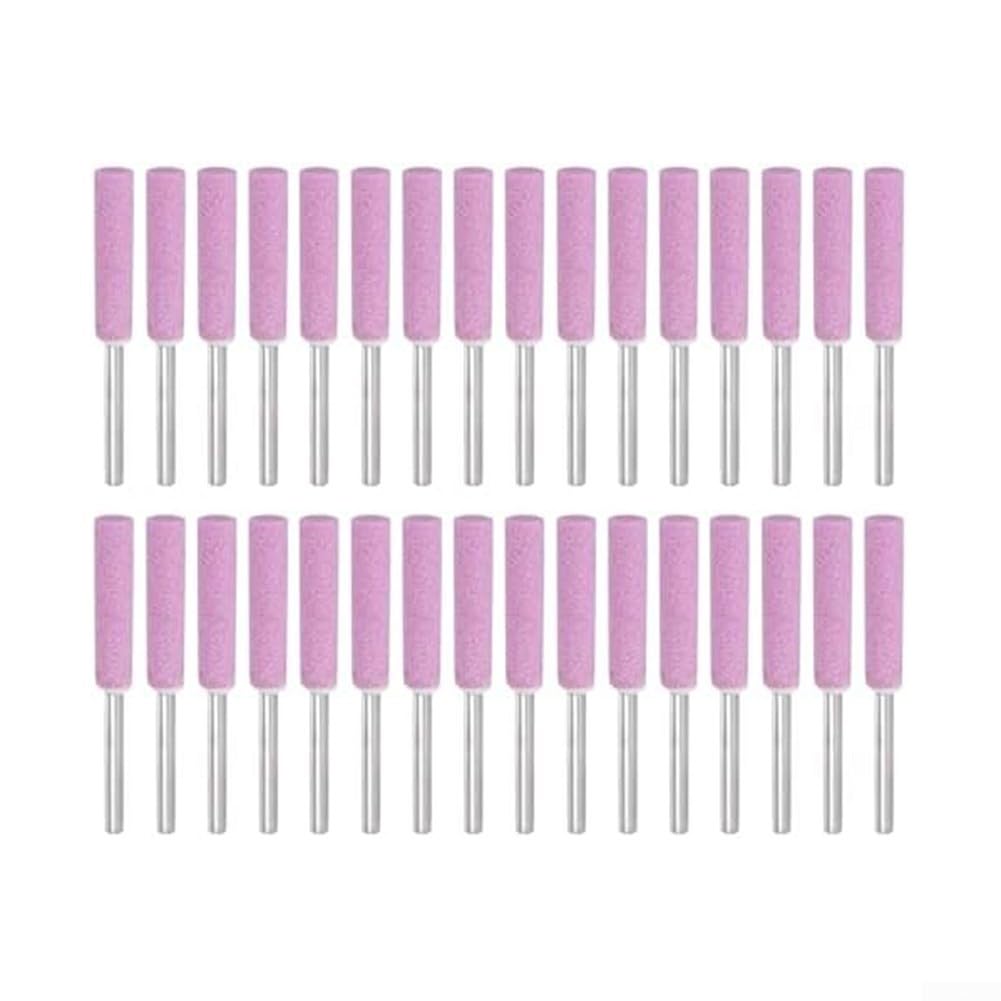 Kit affilatrice motosega grana 120 set pietre affilare utensili rotanti 4 mm