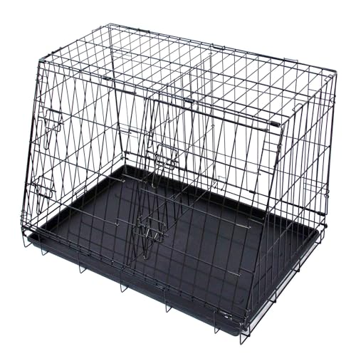 Barkshire Sloping Dog Car Crate - Large 90 x 59cm