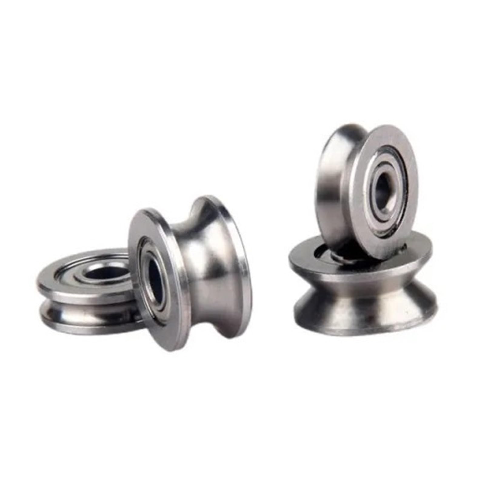 10 sztuk prowadnica drutu v-rowek miniaturowe łożysko V623 V624ZZ U623ZZ U624ZZ U604ZZ U rowek V nad linią koło pasowe(V624 135ZZ 4x14x5mm)