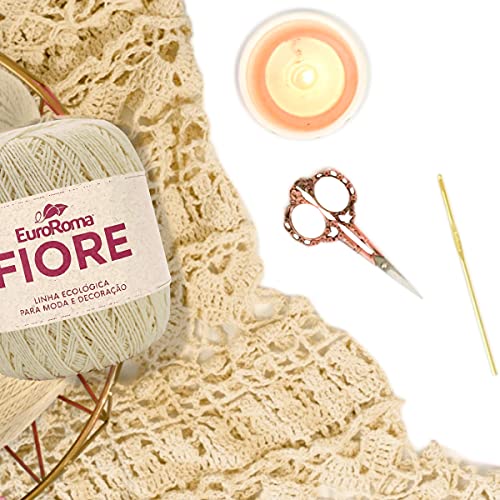 Barbante EuroRoma Fiore 8/4 150g - Crú