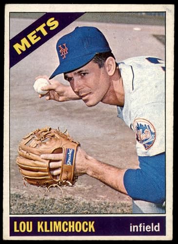 1966 Topps #589 Lou Klimchock New York Mets (Baseball Card) VG/EX Mets