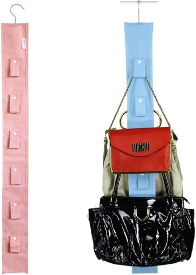 hanging purse organizer for closet Hanging Closet Organizer Purse Storage with Swivel Hanger ,Purses, Handbags, Satchels, Crossovers, Backpacks (Rack )