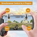 SONGVEN Poignée de contrôleur de jeu mobile pour Smartphone Gaming Trigger pour PUBG / Règles de survie Smartphone Game Controller Joystick pour Android Smartphone Joypad (R8 Poignée
