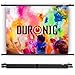 Duronic BPS70 Leinwand | 4:3 Hängeleinwand 70" Zoll 142 x 107 cm | Heimkino mit 4K Full HD 3D | Gain 1.0 | Projektionsleinwand für Wandmontage | Beamerleinwand für Büro Präsentationen, Schulen